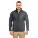 Men's Fleece Jacket with Quilted Yoke Overlay