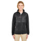 Ladies' Fleece Jacket with Quilted Yoke Overlay