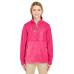 Ladies' Fleece Jacket with Quilted Yoke Overlay