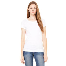 Ladies' Sheer Mini Rib Short-Sleeve T-Shirt