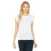 Ladies' Flowy Muscle T-Shirt with Rolled Cuff
