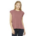 Ladies' Flowy Muscle T-Shirt with Rolled Cuff