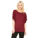 Ladies' Flowy Draped Sleeve Dolman T-Shirt