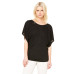 Ladies' Flowy Draped Sleeve Dolman T-Shirt