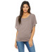 Ladies' Flowy Draped Sleeve Dolman T-Shirt