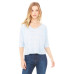 Ladies' Flowy Boxy Half-Sleeve V-Neck T-Shirt