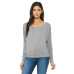 Ladies' Flowy Long-Sleeve Off Shoulder T-Shirt