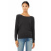 Ladies' Flowy Long-Sleeve Off Shoulder T-Shirt