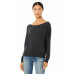 Ladies' Flowy Long-Sleeve Off Shoulder T-Shirt