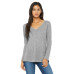 Ladies' Flowy Long-Sleeve V-Neck