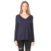 Ladies' Flowy Long-Sleeve V-Neck