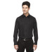 Men's Boulevard Wrinkle-Free Two-Ply 80's Cotton Dobby Taped Shirt with Oxford Twill