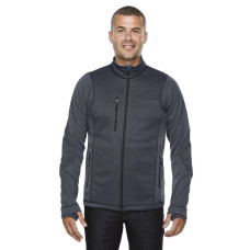 Men's Pulse Textured Bonded Fleece Jacket with Print