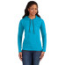 Ladies' Lightweight Long-Sleeve Hooded T-Shirt