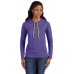 Ladies' Lightweight Long-Sleeve Hooded T-Shirt