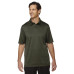 Men's Exhilarate Coffee Charcoal Performance Polo with Back Pocket
