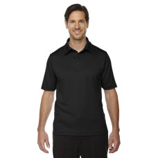 Men's Exhilarate Coffee Charcoal Performance Polo with Back Pocket