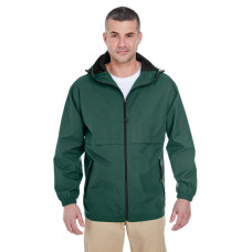 Adult Microfiber Full-Zip Hooded Jacket