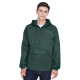 Adult Quarter-Zip Hooded Pullover Pack-Away Jacket