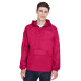 Adult Quarter-Zip Hooded Pullover Pack-Away Jacket