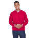 Adult Long-Sleeve Microfiber Crossover V-Neck Wind Shirt
