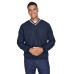 Adult Long-Sleeve Microfiber Crossover V-Neck Wind Shirt