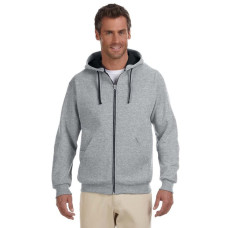 Adult 8 oz. NuBlend® Contrast Full-Zip Hood