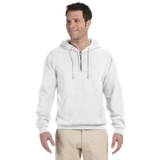 Adult 8 oz. NuBlend® Fleece Quarter-Zip Pullover Hood