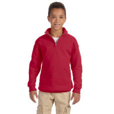 Youth 8 oz. NuBlend® Quarter-Zip Cadet Collar Sweatshirt