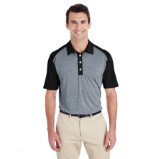 Men's Heather Block Polo