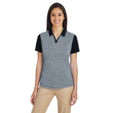 Ladies' Heather Block Polo