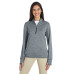 Ladies' 3-Stripes Heather Quarter-Zip
