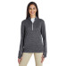 Ladies' 3-Stripes Heather Quarter-Zip