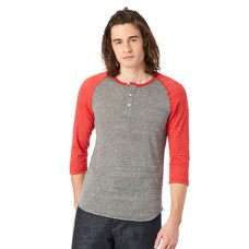 Men's Eco-Jersey™ 3/4-SleeveRaglan Henley