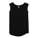 Ladies' Cap-Sleeve Satin Jersey Crew