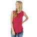 Ladies' Cap-Sleeve Satin Jersey Crew