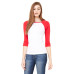 Ladies' Baby Rib 3/4-Sleeve Contrast Raglan T-Shirt