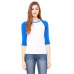 Ladies' Baby Rib 3/4-Sleeve Contrast Raglan T-Shirt