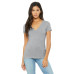 Ladies' Jersey Short-Sleeve Deep V-Neck T-Shirt