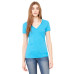 Ladies' Jersey Short-Sleeve Deep V-Neck T-Shirt