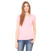 Ladies' Jersey Short-Sleeve Deep V-Neck T-Shirt