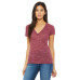 Ladies' Jersey Short-Sleeve Deep V-Neck T-Shirt