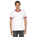 UNISEX Poly-Cotton Short-Sleeve Ringer T-Shirt