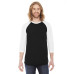Unisex Poly-Cotton 3/4-Sleeve Raglan T-Shirt