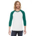 Unisex Poly-Cotton 3/4-Sleeve Raglan T-Shirt