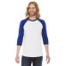 Unisex Poly-Cotton 3/4-Sleeve Raglan T-Shirt
