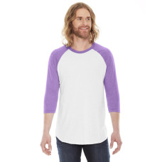 Unisex Poly-Cotton 3/4-Sleeve Raglan T-Shirt