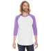 Unisex Poly-Cotton 3/4-Sleeve Raglan T-Shirt
