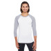 Unisex Poly-Cotton 3/4-Sleeve Raglan T-Shirt