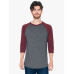 Unisex Poly-Cotton 3/4-Sleeve Raglan T-Shirt